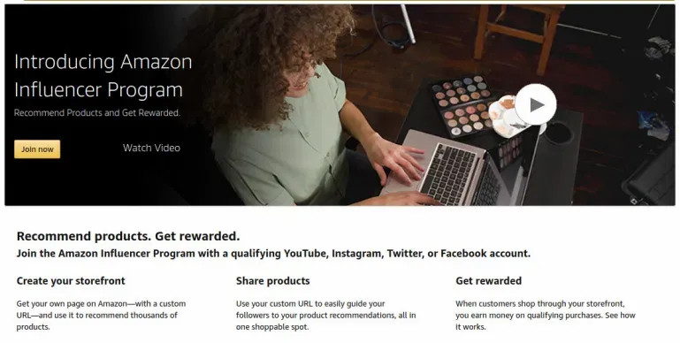 Amazon influencer program