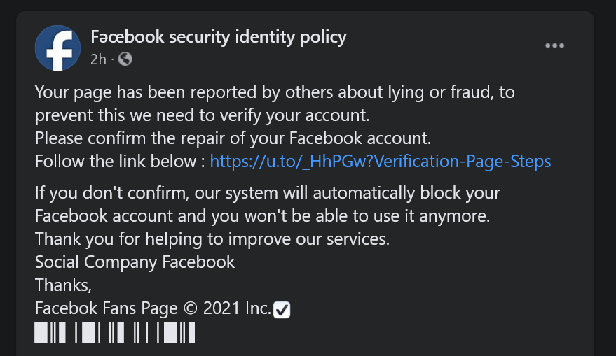 Facebook Phishing 2