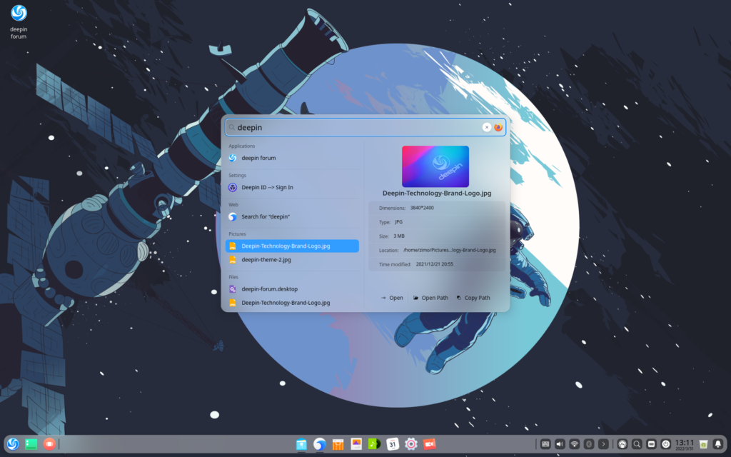 Deepin Grand Search